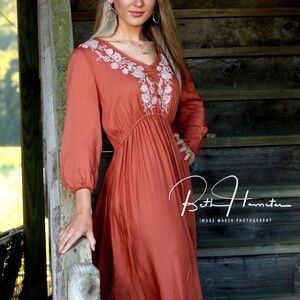 Blue Rain Floral boho dreas